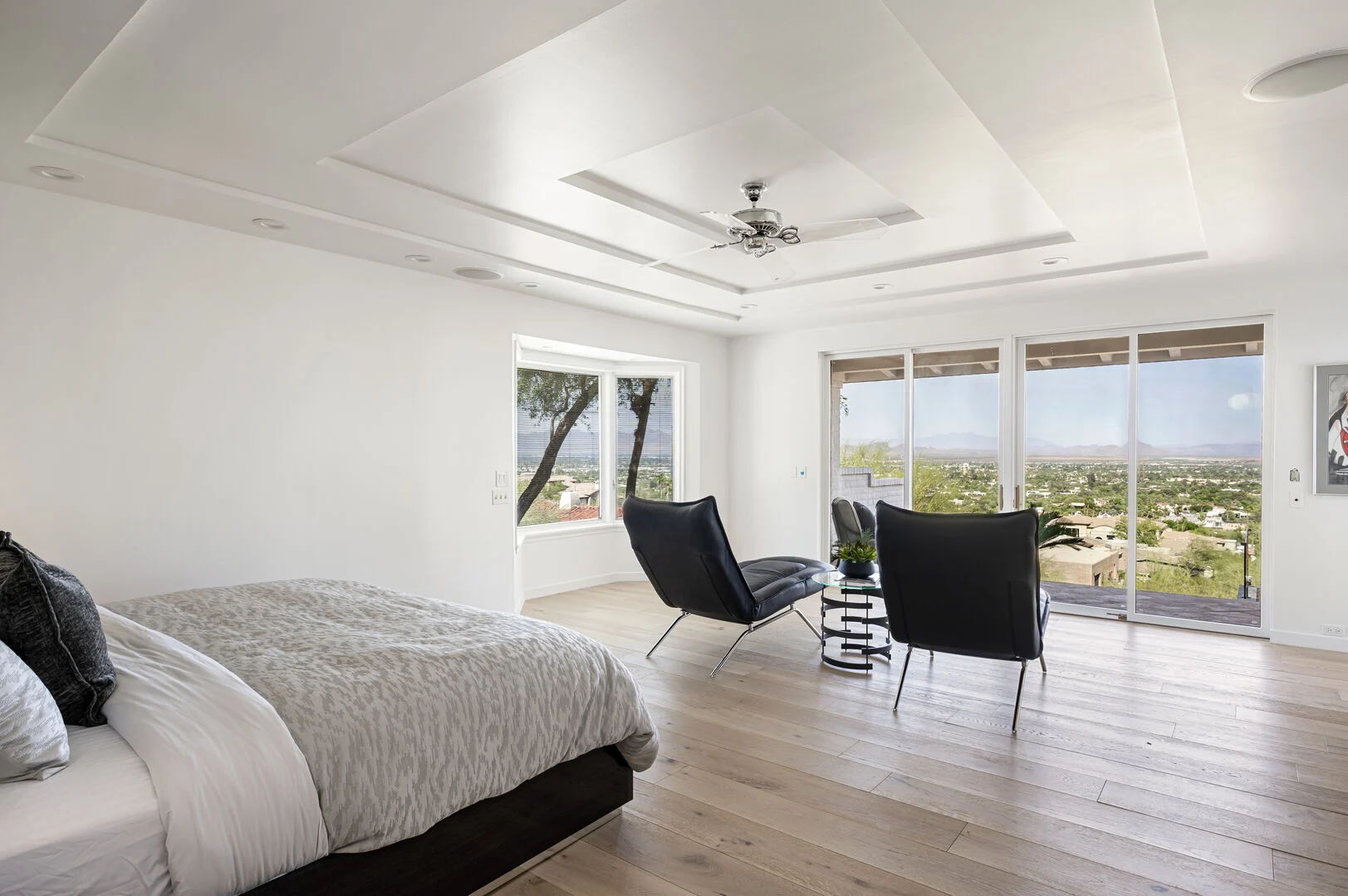 Serene king bedroom in warm neutral tones